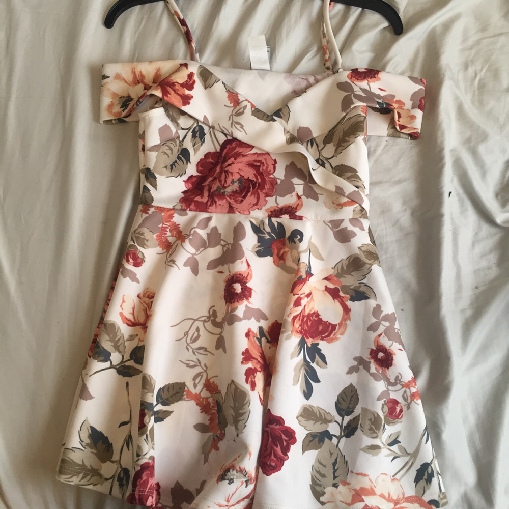 Off The Shoulder Floral Dress